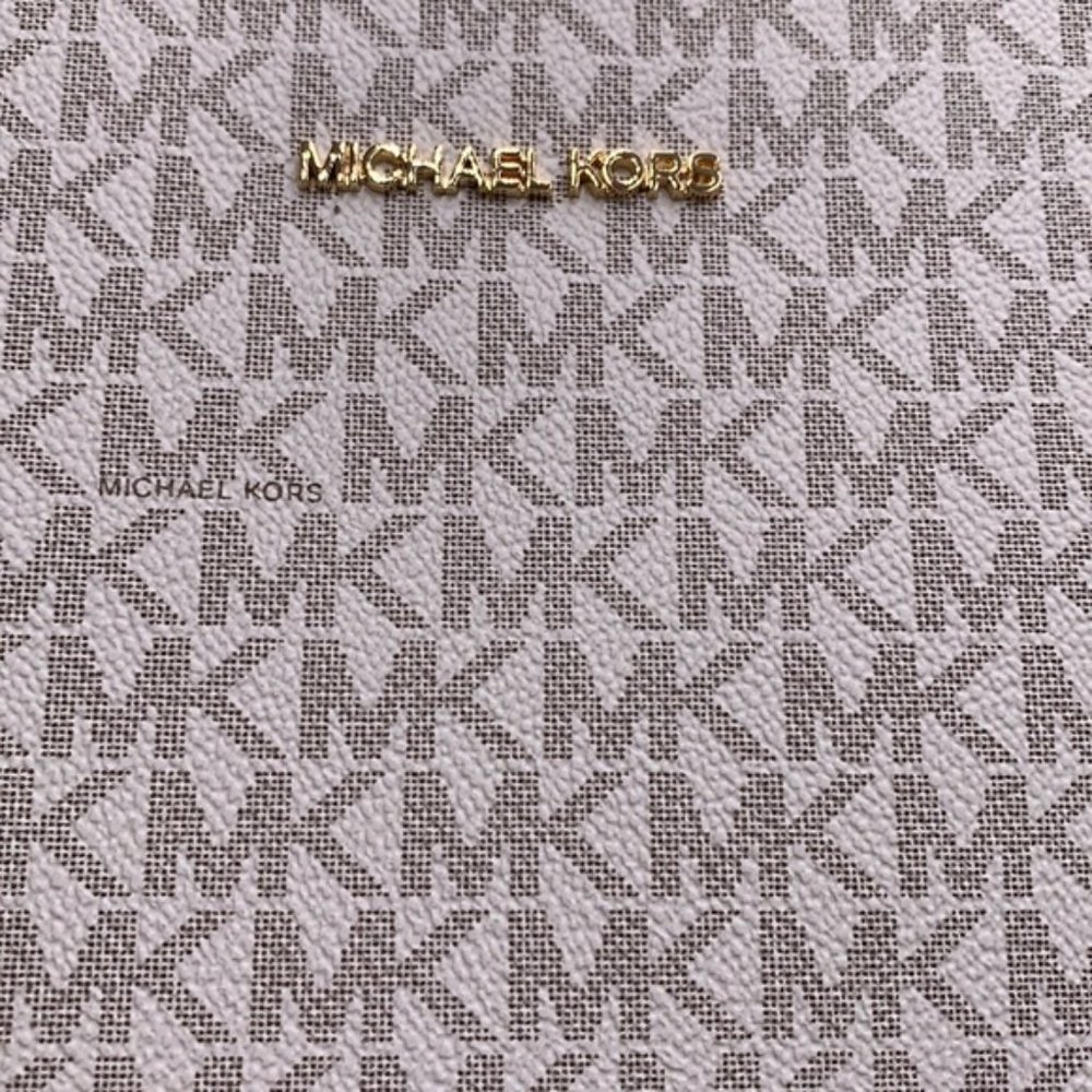 Michael Kors Jet Set Travel Large Messenger Crossbody Bag Light Cream Multi - Picture 5 of 16